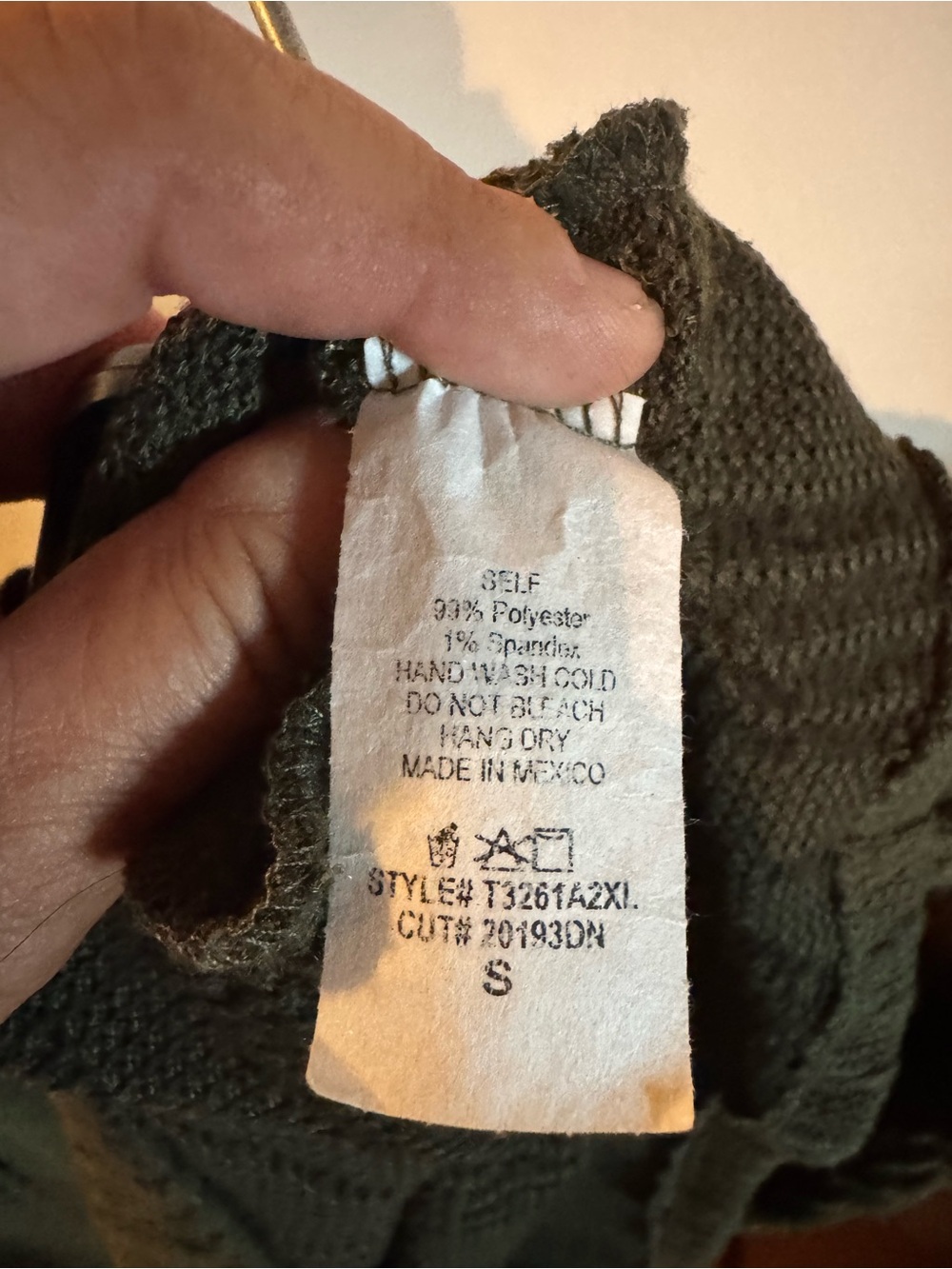 NWOT White Birch Olive Green Hooded Zip Sweater - Picture 4 of 4